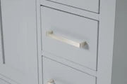 Ariel cambridge( 60 in , 61 in ) double rectangle sink vanity with Marble (0.75 in, 1.5 in, 2 in) countertop