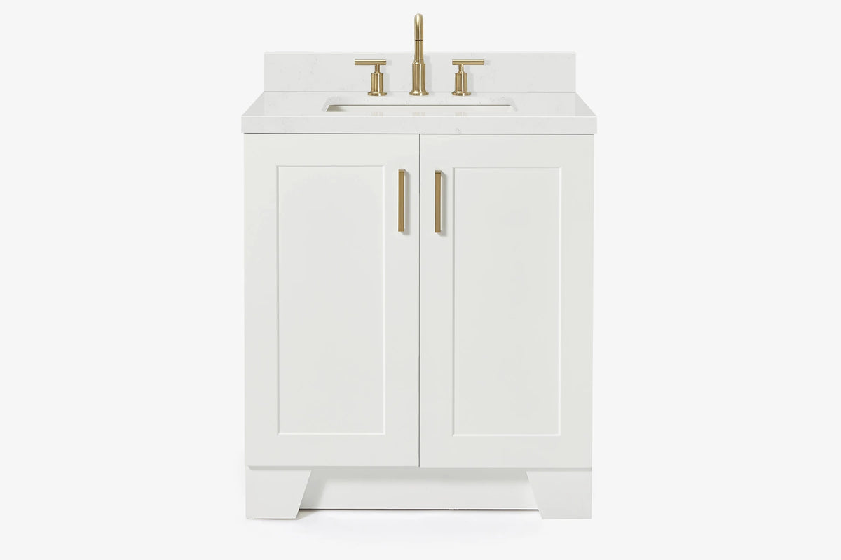 Ariel taylor (30"& 31") rectangle sink vanity with marble countertop.