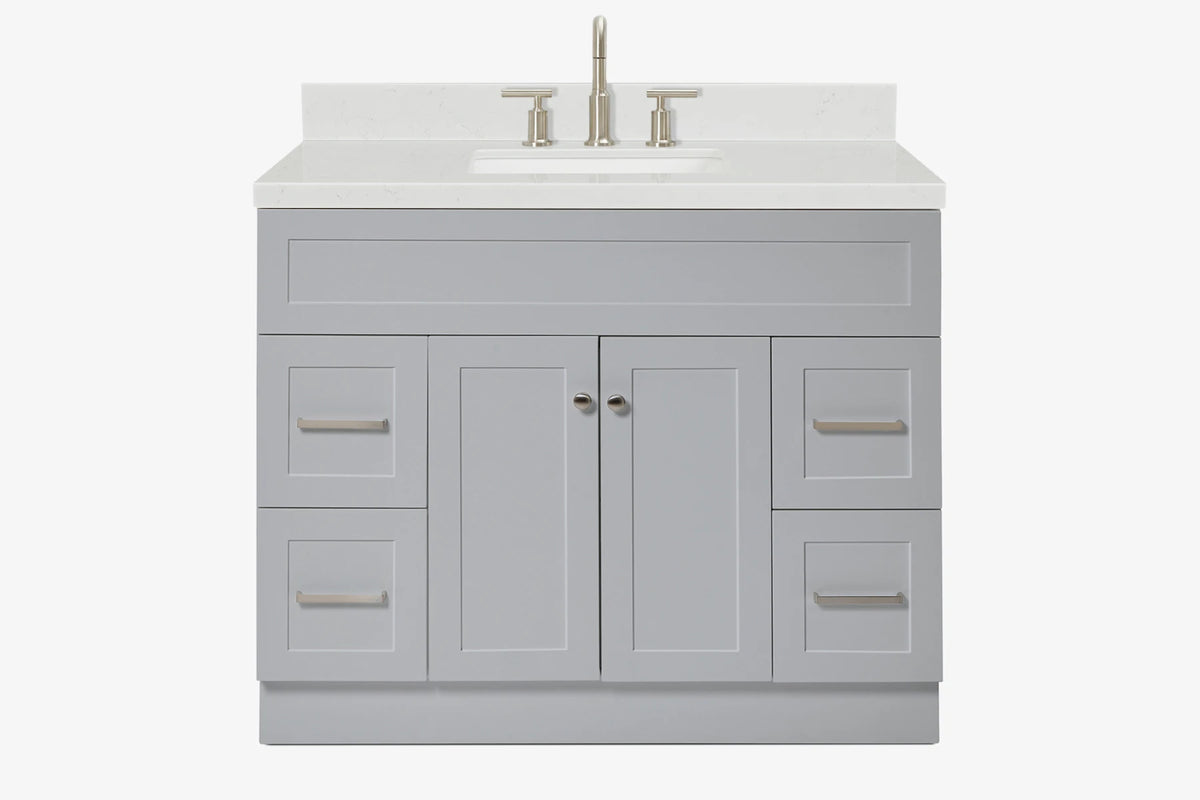 Ariel hamlet (43") single rectangle sink vanity with (0.75"& 1.5") countertop.