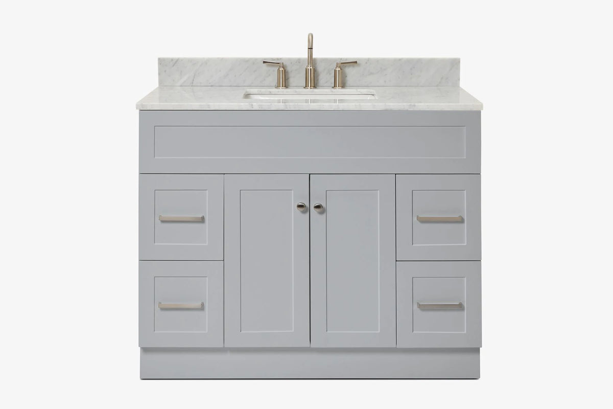 Ariel hamlet (43") single rectangle sink vanity with (0.75"& 1.5") countertop.