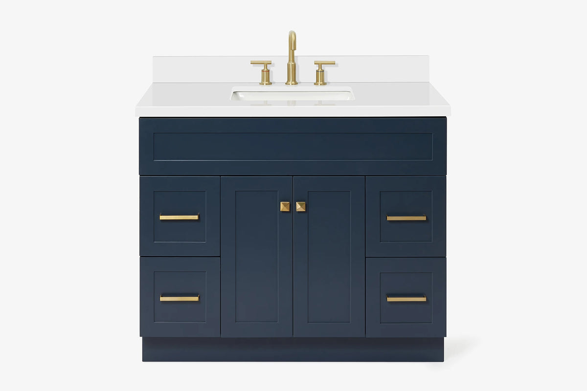Ariel hamlet (43") single rectangle sink vanity with (0.75"& 1.5") countertop.