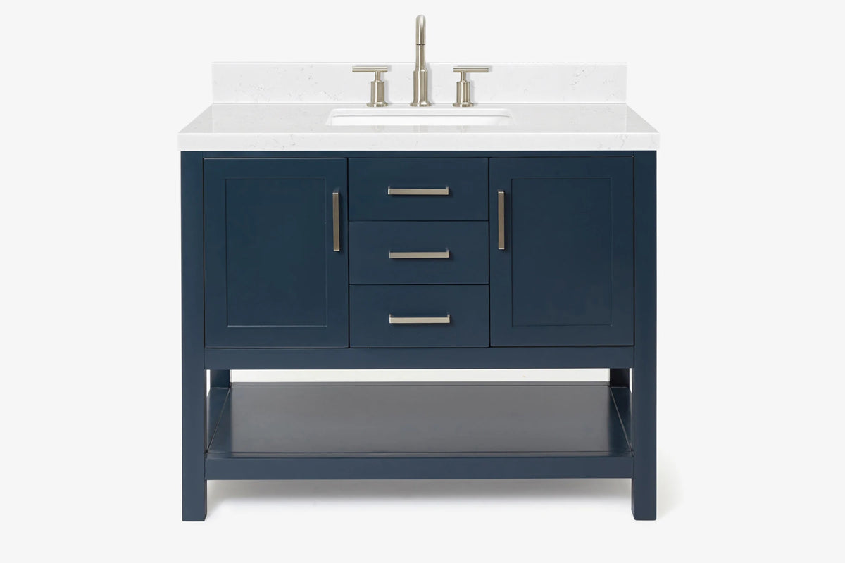 Ariel bayhill 42-43 in. rectangle sink vanity with (0.75 ,1.5) countertop