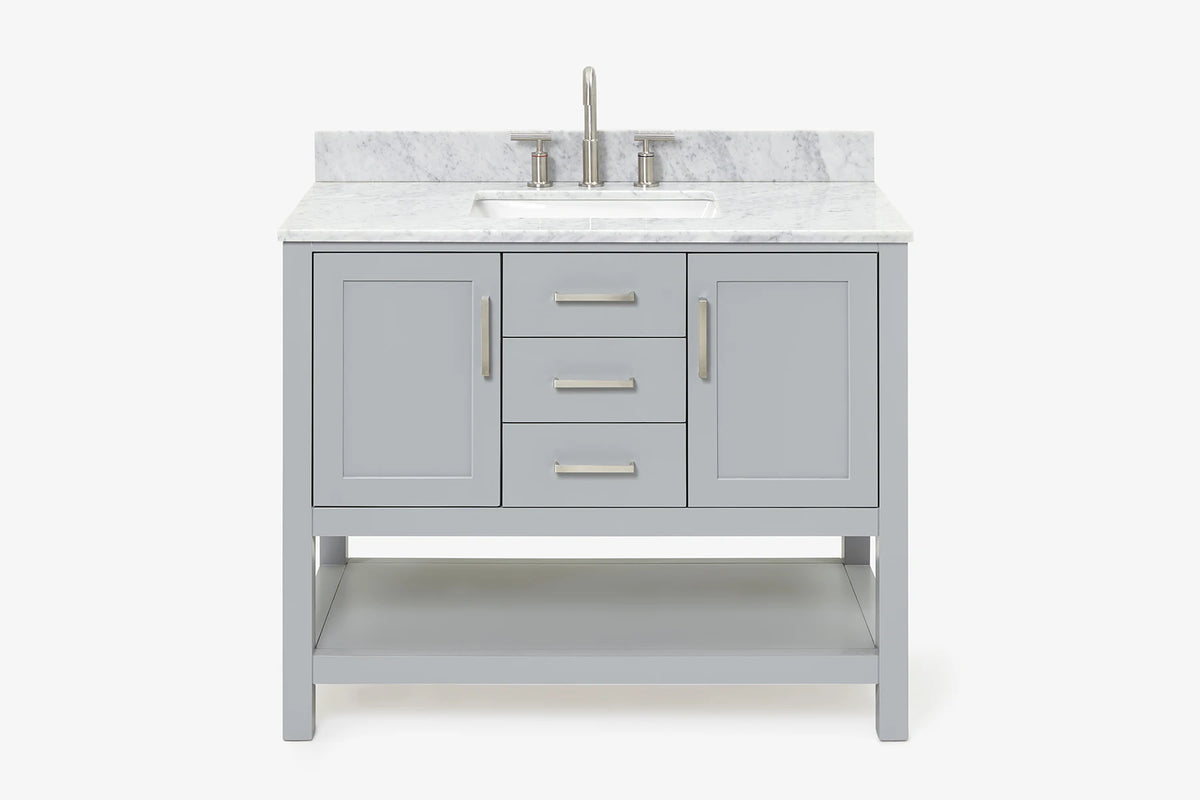 Ariel bayhill 42-43 in. rectangle sink vanity with (0.75 ,1.5) countertop