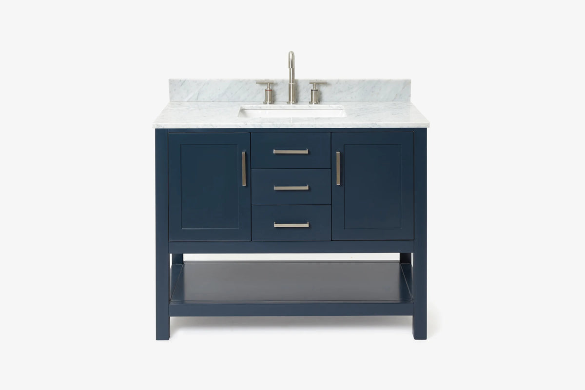 Ariel bayhill 42-43 in. rectangle sink vanity with (0.75 ,1.5) countertop