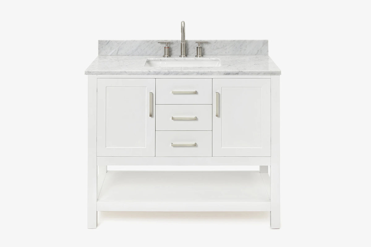 Ariel bayhill 42-43 in. rectangle sink vanity with (0.75 ,1.5) countertop