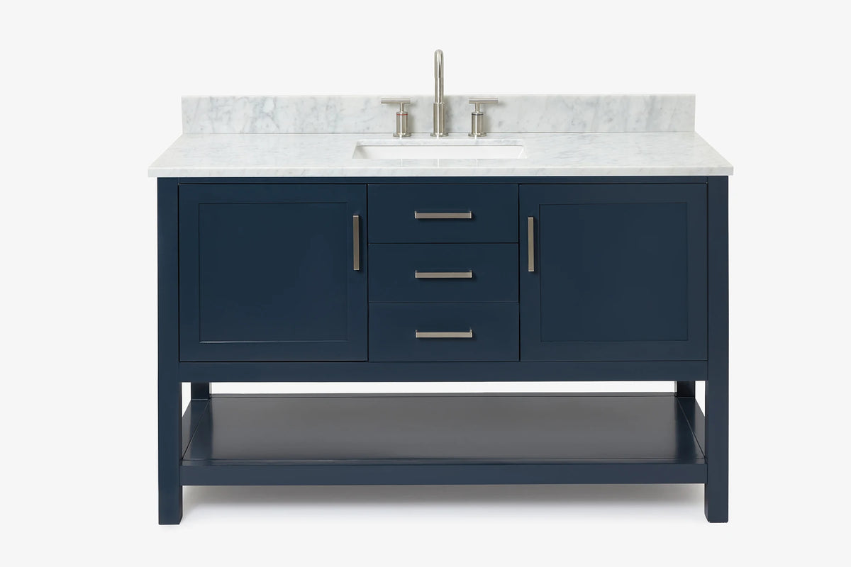 Ariel bayhill 54-55 in. rectangle sink vanity with (0.75,1.5) countertop