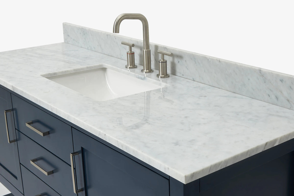 Ariel bayhill 60-61 in. rectangle sink vanity with (0.75,1.5) countertop