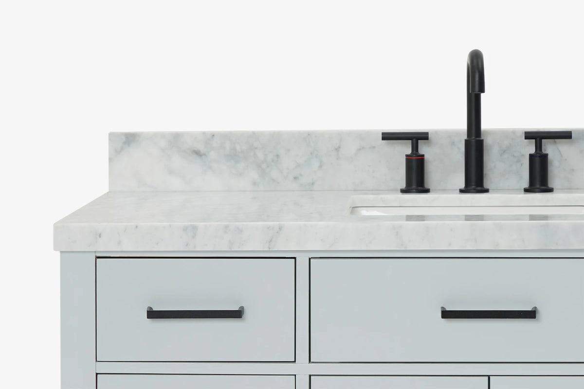 Ariel hepburn 48-49 in. rectangle sink bathroom vanity with countertop 0.75-1.5 edge
