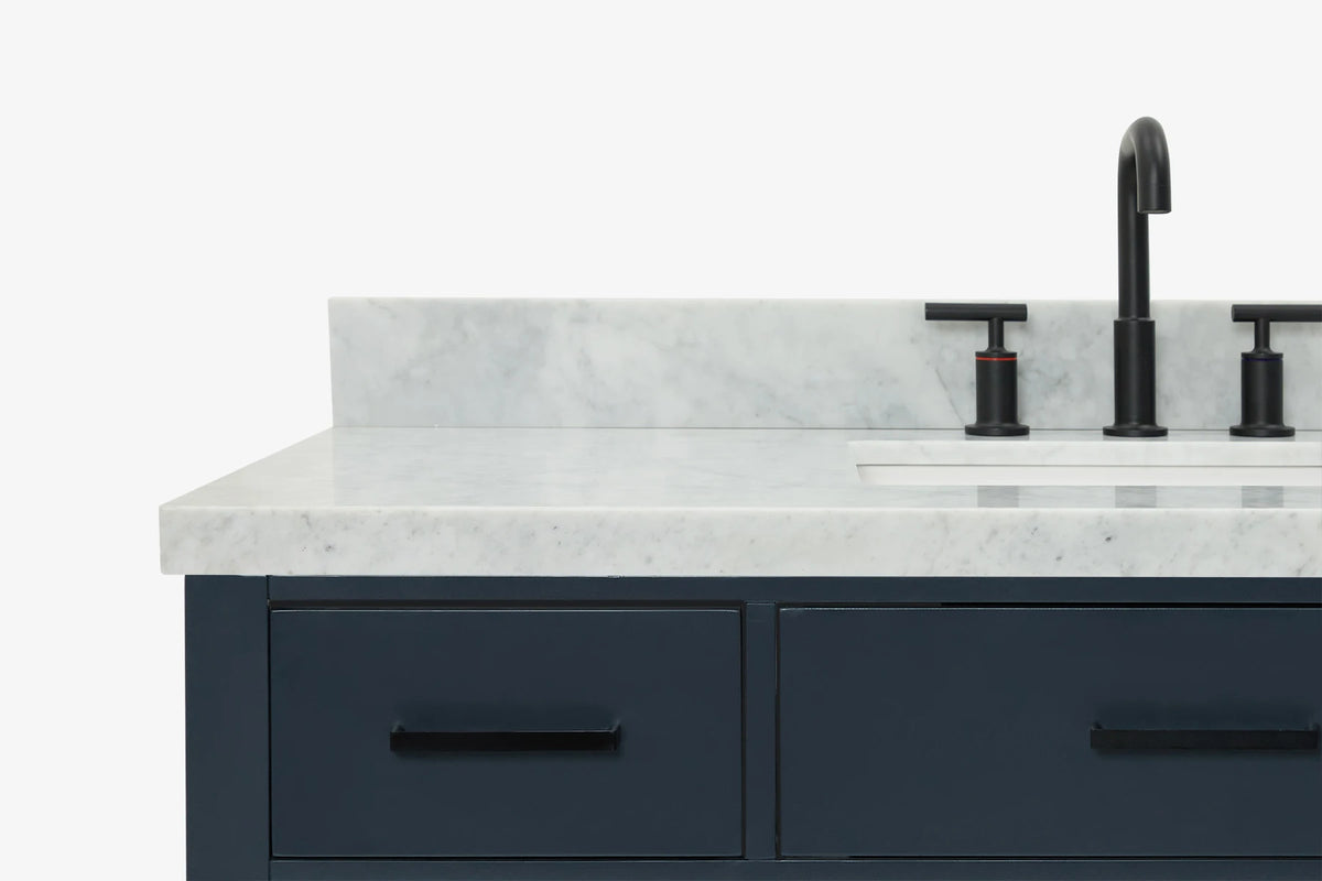Ariel hepburn 48-49 in. rectangle sink bathroom vanity with countertop 0.75-1.5 edge