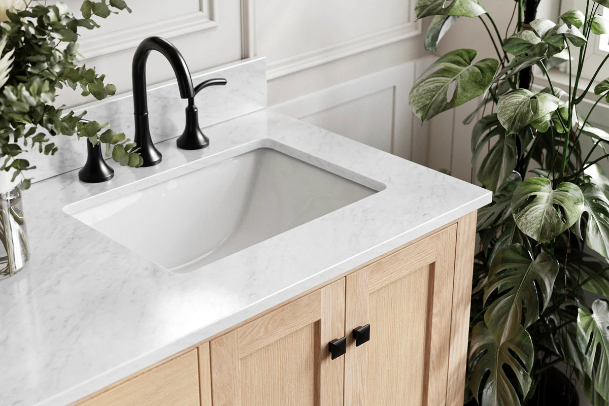 Ariel cambridge 66-67 inch double rectangle sink vanity with marble countertop with (0.75,1.5)in edge