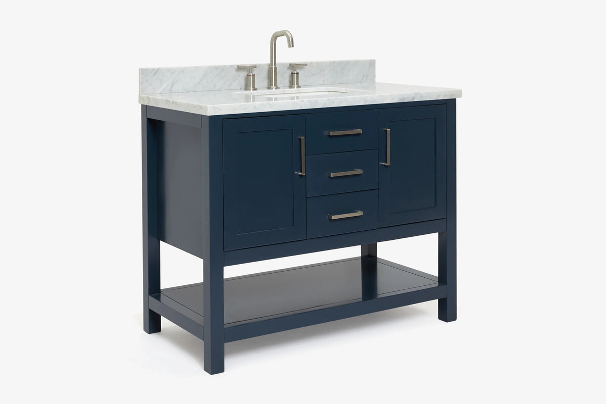 Ariel bayhill 42-43 in. rectangle sink vanity with (0.75 ,1.5) countertop