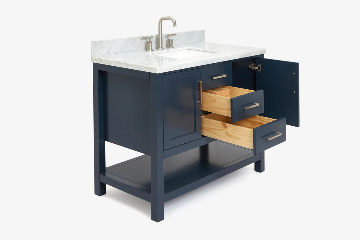 Ariel bayhill 42-43 in. rectangle sink vanity with (0.75 ,1.5) countertop