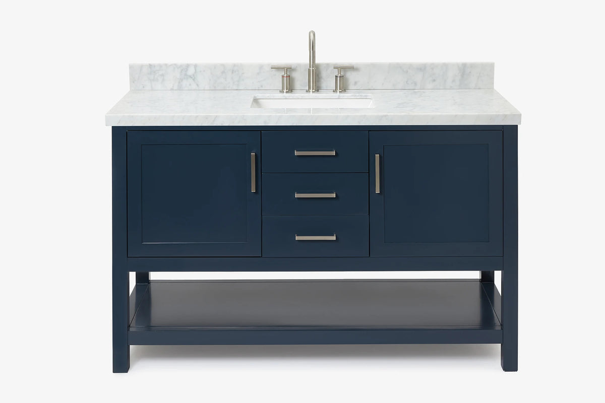 Ariel bayhill 54-55 in. rectangle sink vanity with (0.75,1.5) countertop