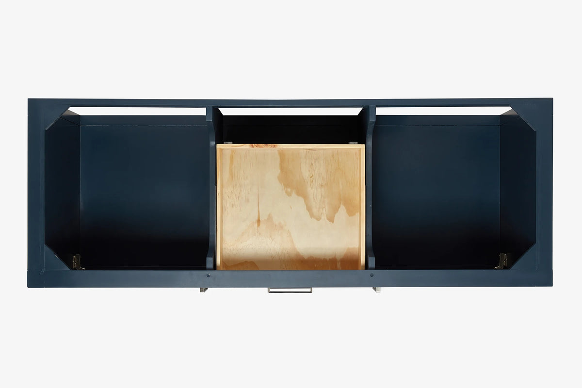 Ariel bayhill 60-61 in. double oval sink vanity with (0.75,1.5) countertop