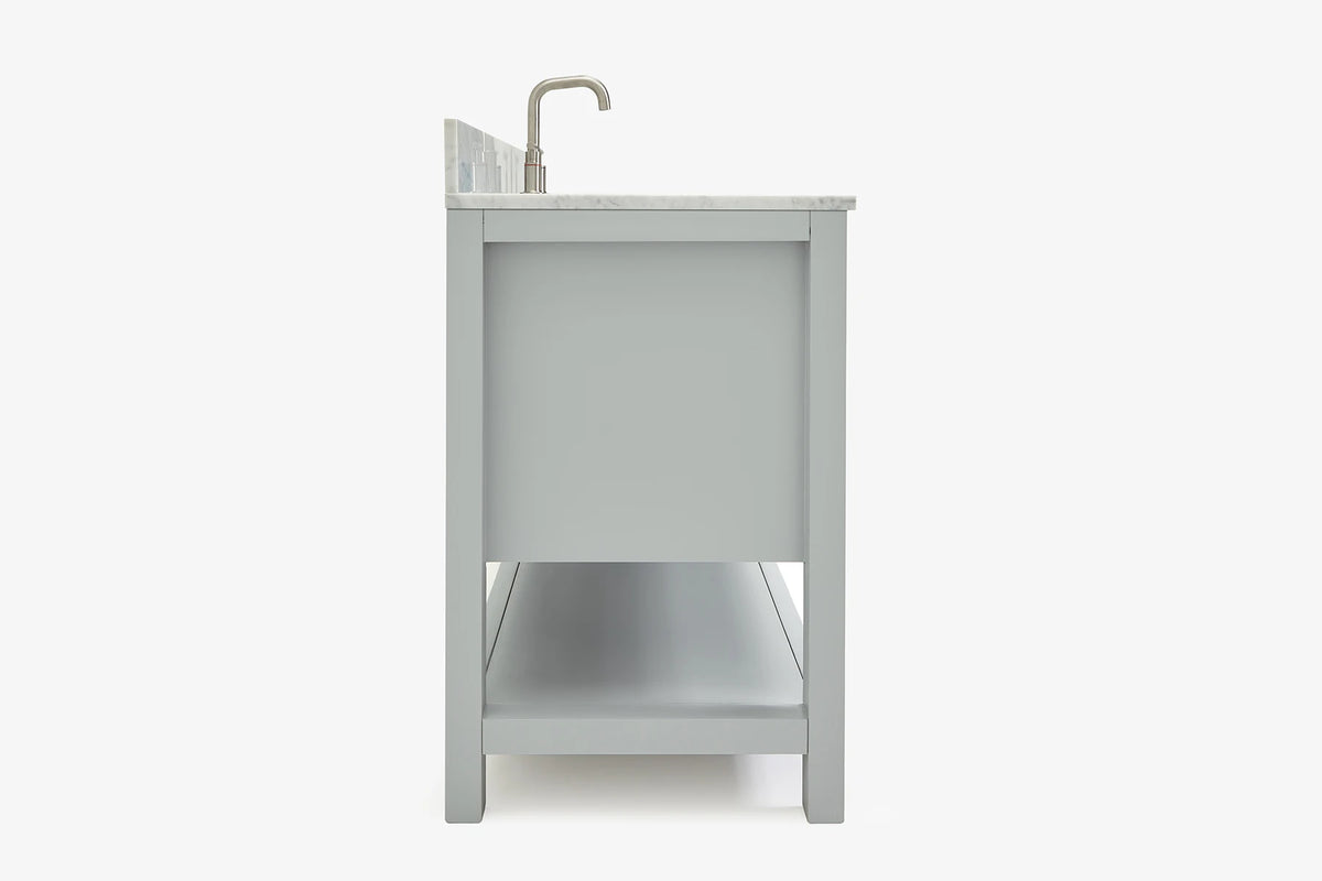 Ariel bayhill 60-61 in. rectangle sink vanity with (0.75,1.5) countertop