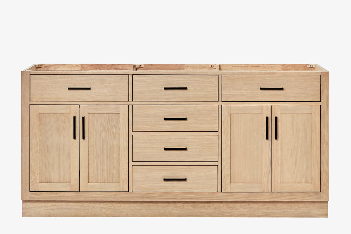 Ariel hepburn 71-72 in. double sink base cabinet