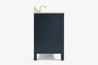 Ariel cambridge( 48"& 49") single rectangle sink  Bathroom vanity with carrara  marble (0.75 in, 1.5 in, 2 in) countertop
