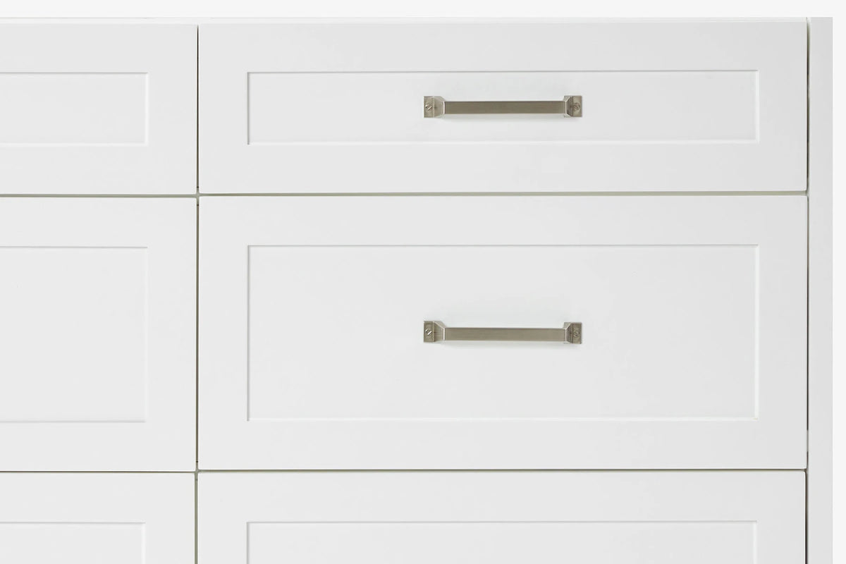 Ariel monroe 73 inch double rectangle sink bathroom vanity with countertop 1.5 inch edge