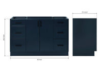 Ariel kelly 54 inch single sink base cabinet