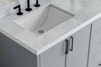 Ariel kelly 73 inch double rectangle sink bathroom vanity with countertop 1.5 inch edge