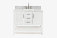 Ariel bayhill 42-43 in. rectangle sink vanity with (0.75 ,1.5)  countertop