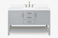 Ariel bayhill 54-55 in. rectangle sink vanity with (0.75,1.5)  countertop