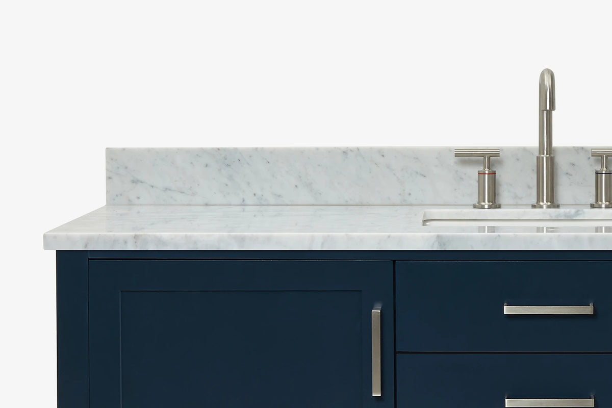 Ariel bayhill 60-61 in. rectangle sink vanity with (0.75,1.5) countertop