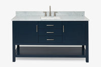 Ariel bayhill 60-61 in. rectangle sink vanity with (0.75,1.5) countertop