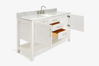 Ariel bayhill 60-61 in. rectangle sink vanity with (0.75,1.5) countertop
