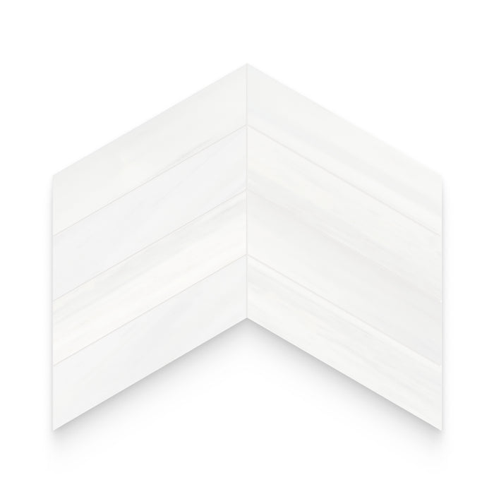 Dolomite 2x8.5 Honed Chevron Mosaic