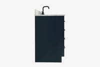 Ariel hepburn 36-37 in. left offset rectangle sink vanity with 0.75-1.5in. with countertop