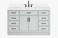 Ariel hepburn 54-55 in. rectangle sink bathroom vanity with countertop 0.75-1.5in. edge
