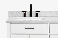 Ariel hepburn  71-73 in. double rectangle sink vanity with 0.75-1.5 in countertop