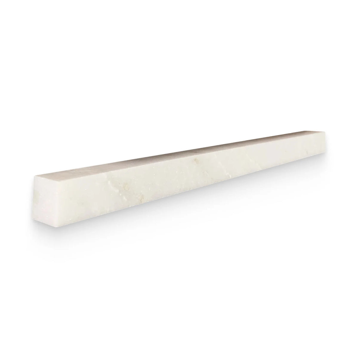 White lotus marble 0.75x12 Honed Modern Bullnose Trim
