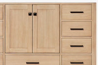 Ariel cambridge (54-55) in. single oval sink vanity with (0.75,1.5,2) in countertop