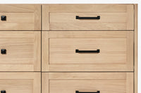 Ariel monroe 73 inch double rectangle sink bathroom vanity with countertop 1.5 inch edge