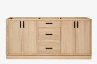 Ariel kelly 72 inch double sink base cabinet