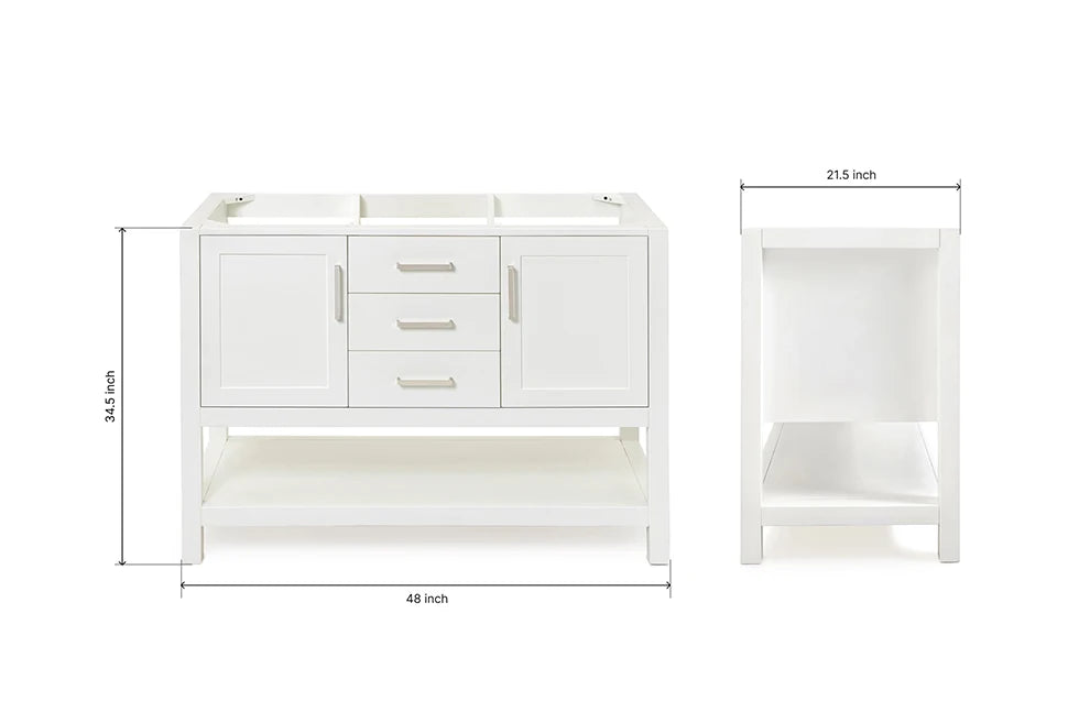 Ariel bayhill 48 in. single sink base cabinet