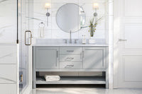 Ariel bayhill 60-61 in. rectangle sink vanity with (0.75,1.5) countertop