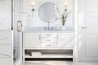 Ariel bayhill 60-61 in. rectangle sink vanity with (0.75,1.5) countertop