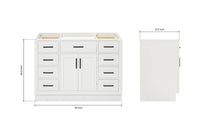 Ariel hepburn 48 inch single sink base cabinet